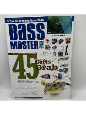 Bassmaster Magazine December 2010 Paperback Fishing & Outdoor Sports Pre-Owned